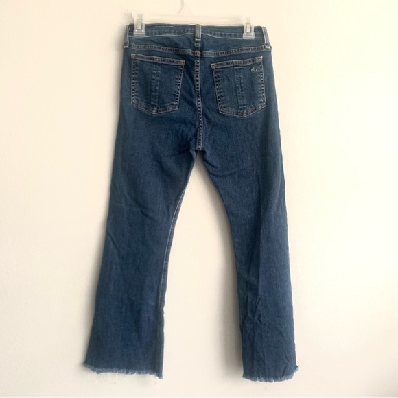 Rag & Bone Crop Flare Denim Jeans Size 28 PAZ - Picture 6 of 8